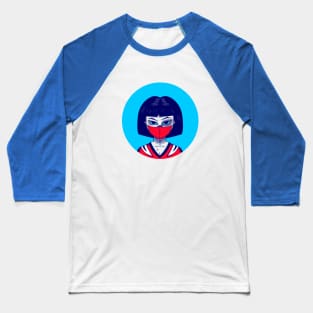 Girl with a mask Baseball T-Shirt